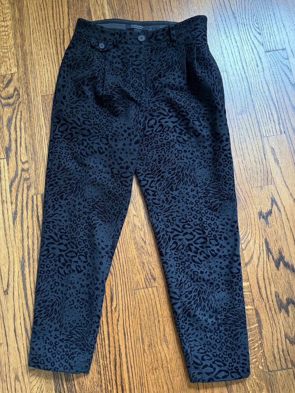 All Saints Velvet Flocked Pants